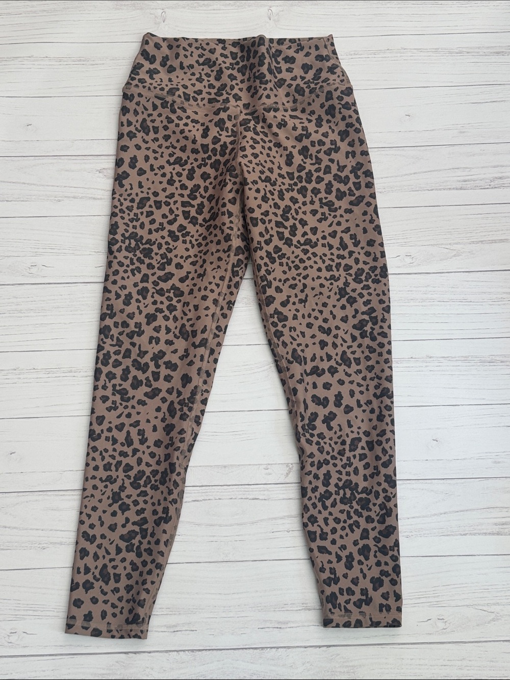 YPB Leopard Print Stretch Leggings - Brown & Black